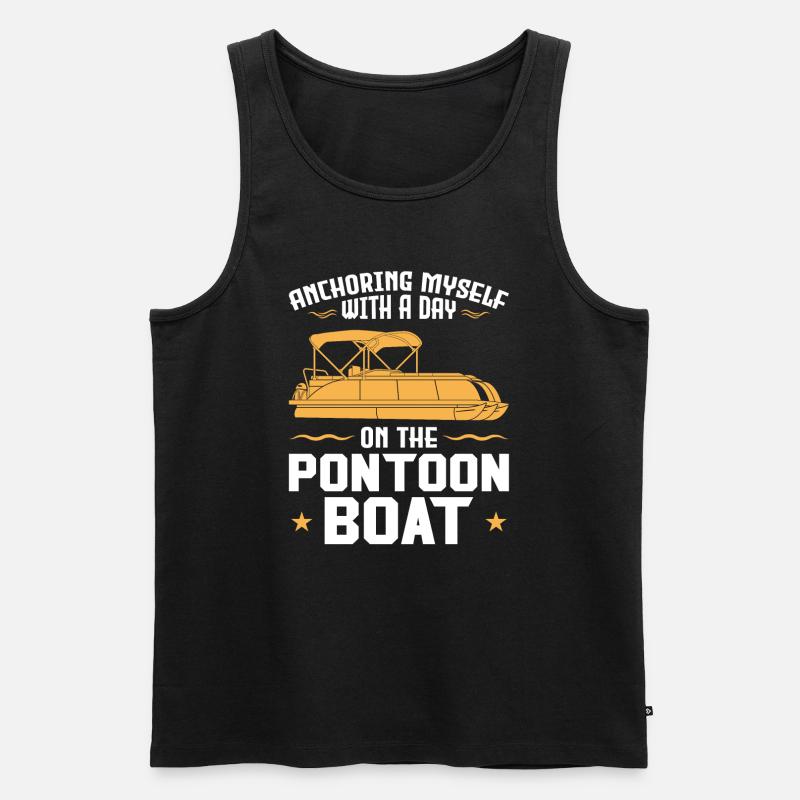 Ponton Pontonierboot Geschenk - Männer Premium Bio Tank Top - Schwarz
