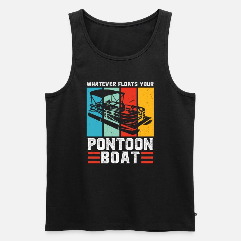 Ponton Pontonierboot Geschenk - Männer Premium Bio Tank Top - Schwarz