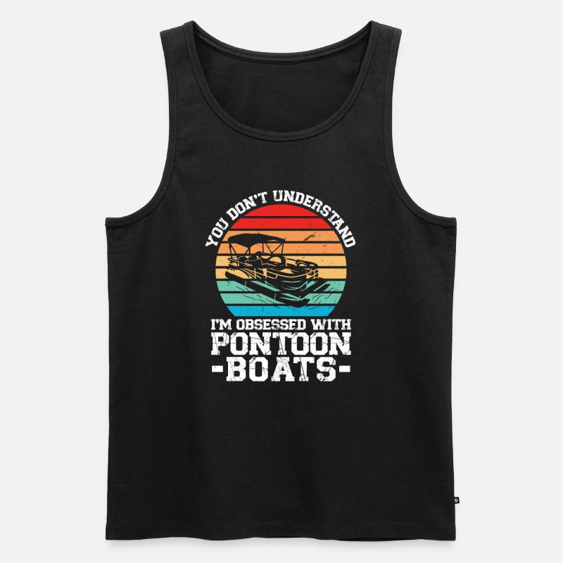 Ponton Pontonierboot Geschenk - Männer Premium Bio Tank Top - Schwarz