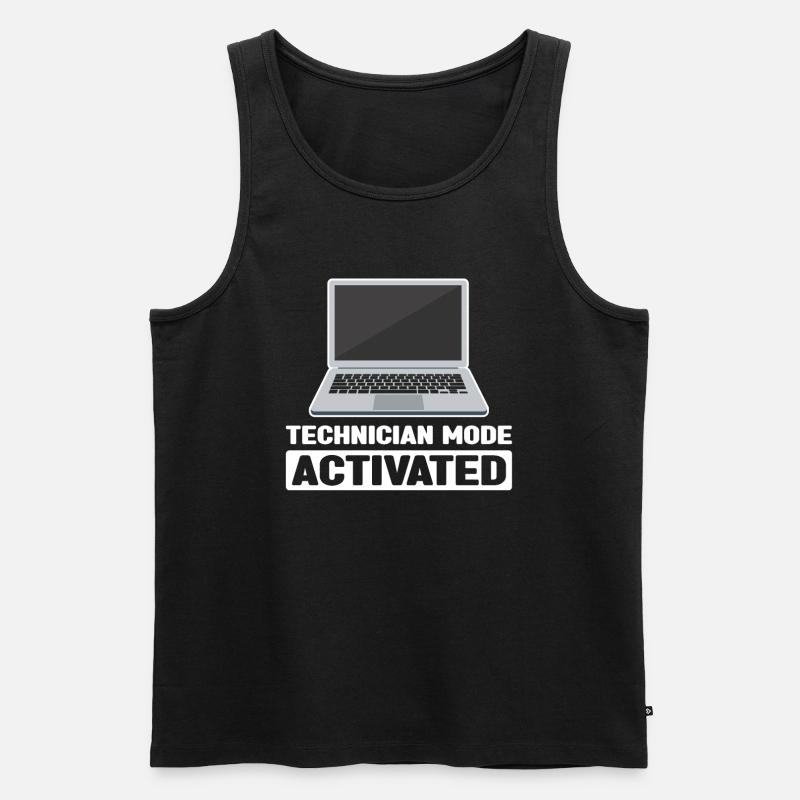 Technischer Support Computertechniker Technischer - Männer Premium Bio Tank Top - Schwarz