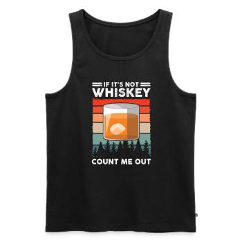 Whiskey trinken Whiskey trinken Whiskey Geschenk - Männer Premium Bio Tank Top - Schwarz - Vorne - Michal (187cm)