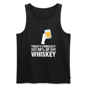 Whiskey trinken Whiskey trinken Whiskey Geschenk - Männer Premium Bio Tank Top - Schwarz - Vorne - Michal (187cm)