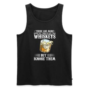 Whiskey trinken Whiskey trinken Whiskey Geschenk - Männer Premium Bio Tank Top - Schwarz - Vorne - Michal (187cm)