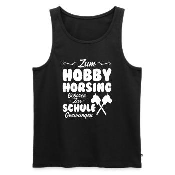 Hobby Horse Pferde Pferde Geschenk - Männer Premium Bio Tank Top - Schwarz - Vorne - Michal (187cm)