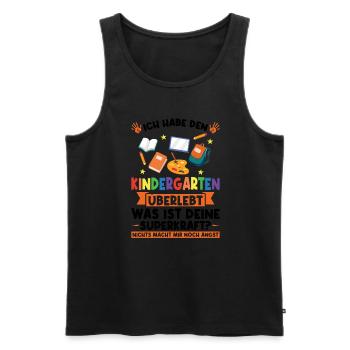 Kindergarten Abschluss Kindergarten Geschenk - Männer Premium Bio Tank Top - Schwarz - Vorne - Michal (187cm)