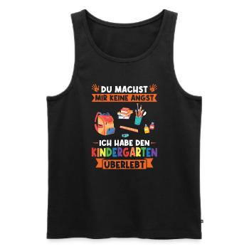 Kindergarten Abschluss Kita-Abgänger Geschenk - Männer Premium Bio Tank Top - Schwarz - Vorne - Michal (187cm)