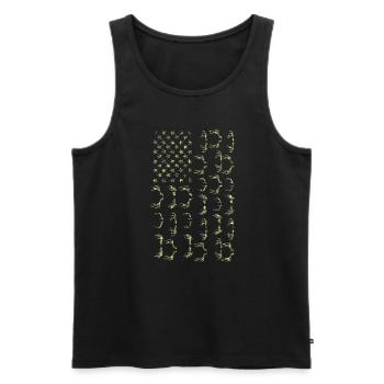 Jäger Jagd Jagd Geschenk - Männer Premium Bio Tank Top - Schwarz - Vorne - Michal (187cm)
