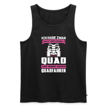 Quad Biker Quad Fahrer Geschenk - Männer Premium Bio Tank Top - Schwarz - Vorne - AI Model Male 178 light (178cm)