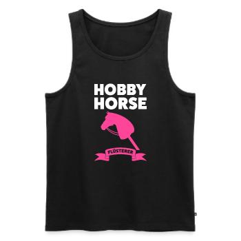 Hobby Horsing Pferd Steckenpferd Geschenk - Männer Premium Bio Tank Top - Schwarz - Vorne - Michal (187cm)
