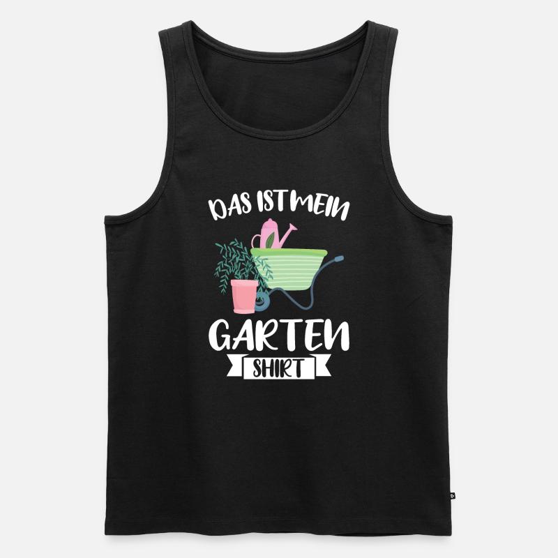 Garten Pflanze Gartenarbeit Geschenk - Männer Premium Bio Tank Top - Schwarz