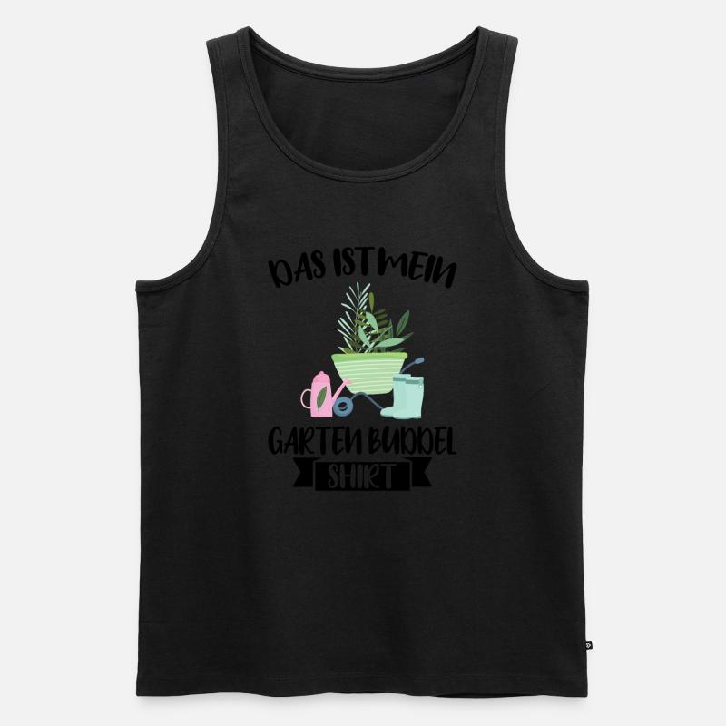 Garten Pflanze Gärtnern Geschenk - Männer Premium Bio Tank Top - Schwarz