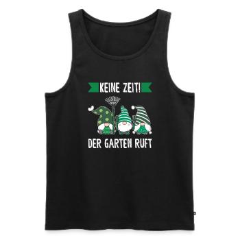 Garten-arbeit Gnome Gärtner Geschenk - Männer Premium Bio Tank Top - Schwarz - Vorne - AI Model Male 178 light (178cm)