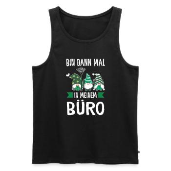 Garten-arbeit Gnome Pflanzen Geschenk - Männer Premium Bio Tank Top - Schwarz - Vorne - AI Model Male 178 light (178cm)