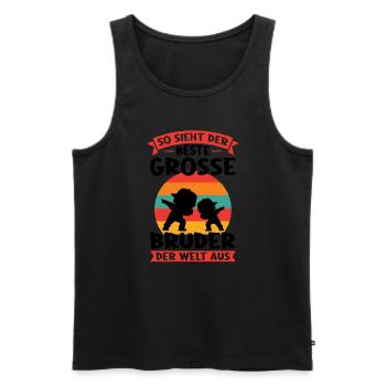 Junge Dabbing Dabbing Brüder Geschenk - Männer Premium Bio Tank Top - Schwarz - Vorne - Michal (187cm)