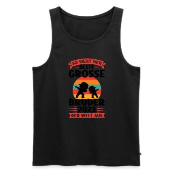 Junge Dabbing Dabbing Einzelkind Geschenk - Männer Premium Bio Tank Top - Schwarz - Vorne - AI Model Male 178 light (178cm)