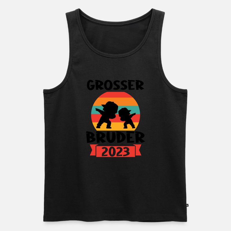 Junge Dabbing Dabbing Brüder Geschenk - Männer Premium Bio Tank Top - Schwarz