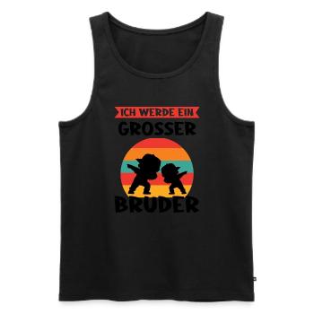 Junge Dabbing Dabbing Einzelkind Geschenk - Männer Premium Bio Tank Top - Schwarz - Vorne - AI Model Male 178 light (178cm)