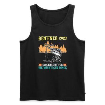 Onkel & Neffe Familie Neffe Geschenk - Männer Premium Bio Tank Top - Schwarz - Vorne - AI Model Male 178 light (178cm)