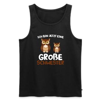 Onkel & Neffe Familie Onkel Geschenk - Männer Premium Bio Tank Top - Schwarz - Vorne - Michal (187cm)