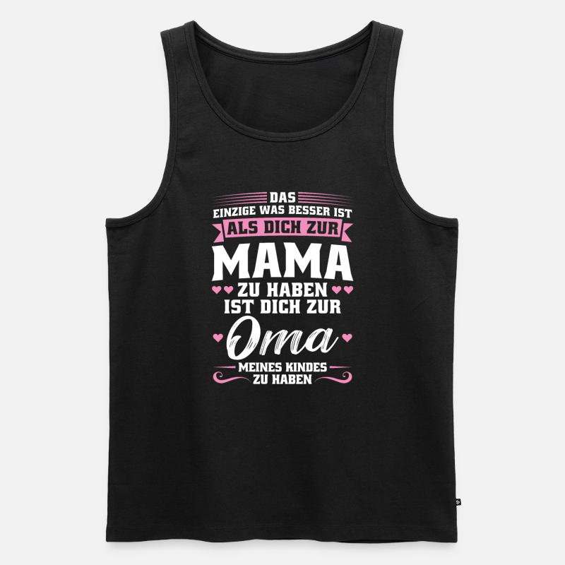 Mutter Mama Tochter Geschenk - Männer Premium Bio Tank Top - Schwarz