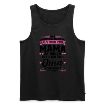 Mutter Mama Tochter Geschenk - Männer Premium Bio Tank Top - Schwarz - Vorne - Michal (187cm)
