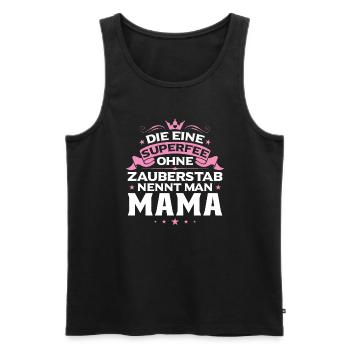 Mutter Mama Tochter Geschenk - Männer Premium Bio Tank Top - Schwarz - Vorne - Michal (187cm)