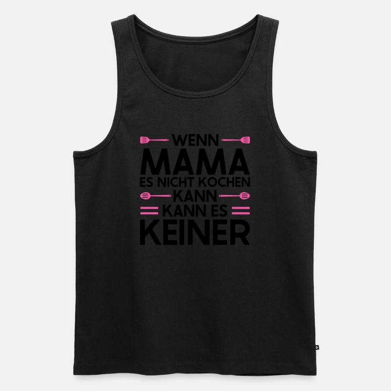 Mutter Mama Tochter Geschenk - Männer Premium Bio Tank Top - Schwarz