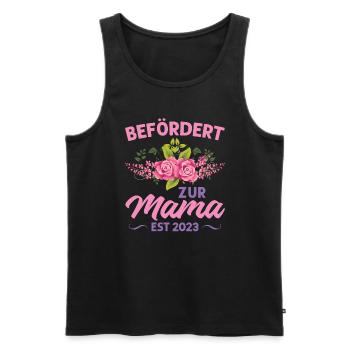 Mutter Mama Tochter Geschenk - Männer Premium Bio Tank Top - Schwarz - Vorne - Michal (187cm)