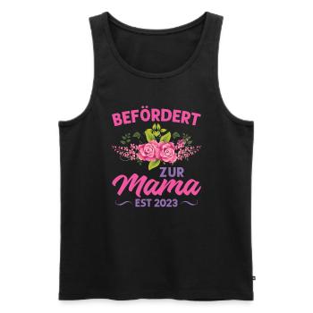 Mutter Mama Tochter Geschenk - Männer Premium Bio Tank Top - Schwarz - Vorne - Michal (187cm)