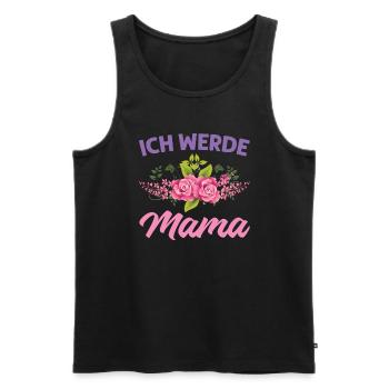 Mutter Mama Tochter Geschenk - Männer Premium Bio Tank Top - Schwarz - Vorne - Michal (187cm)