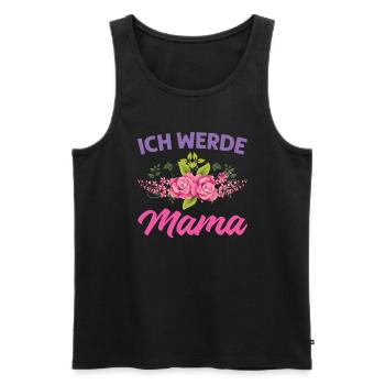 Mutter Mama Tochter Geschenk - Männer Premium Bio Tank Top - Schwarz - Vorne - Michal (187cm)