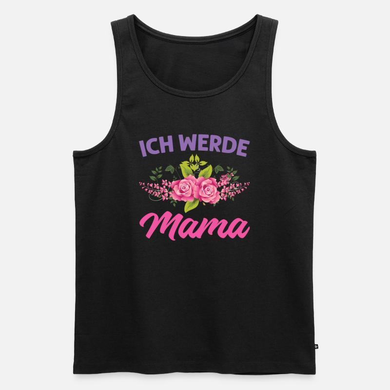 Mutter Mama Tochter Geschenk - Männer Premium Bio Tank Top - Schwarz