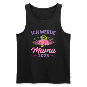 Mutter Mama Tochter Geschenk - Männer Premium Bio Tank Top - Schwarz - Vorne - Michal (187cm)