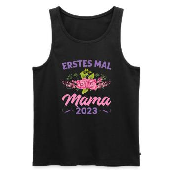 Mutter Mama Tochter Geschenk - Männer Premium Bio Tank Top - Schwarz - Vorne - Michal (187cm)