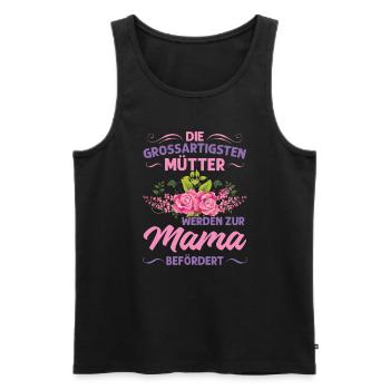 Mutter Mama Tochter Geschenk - Männer Premium Bio Tank Top - Schwarz - Vorne - Michal (187cm)