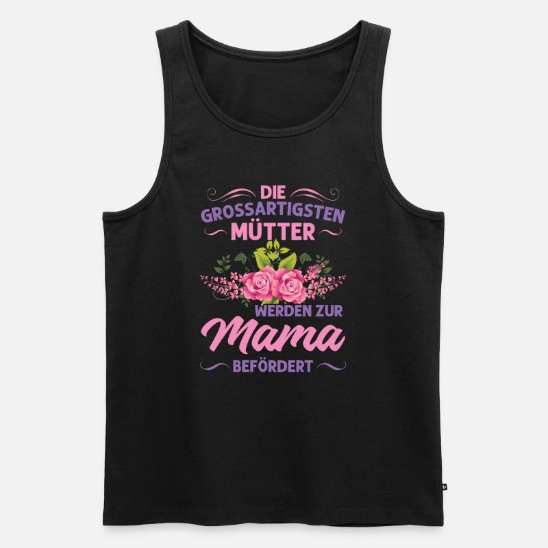 Mutter Mama Tochter Geschenk - Männer Premium Bio Tank Top - Schwarz