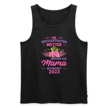 Mutter Mama Tochter Geschenk - Männer Premium Bio Tank Top - Schwarz - Vorne - Michal (187cm)