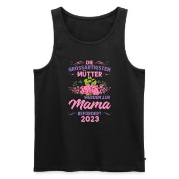 Mutter Mama Tochter Geschenk - Männer Premium Bio Tank Top - Schwarz - Vorne - Michal (187cm)