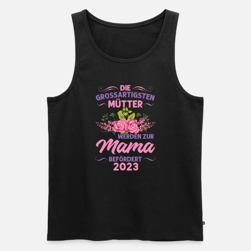 Mutter Mama Tochter Geschenk - Männer Premium Bio Tank Top - Schwarz