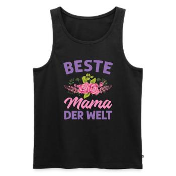 Mutter Mama Tochter Geschenk - Männer Premium Bio Tank Top - Schwarz - Vorne - AI Model Male 178 light (178cm)