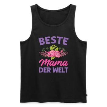 Mutter Mama Tochter Geschenk - Männer Premium Bio Tank Top - Schwarz - Vorne - Michal (187cm)