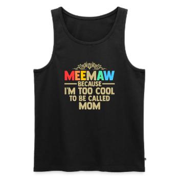 Omi Omi Familie Geschenk - Männer Premium Bio Tank Top - Schwarz - Vorne - Michal (187cm)