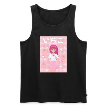 Cottagecore Ästhetisch Otaku Anime Japanisch Milch - Männer Premium Bio Tank Top - Schwarz - Vorne - Michal (187cm)