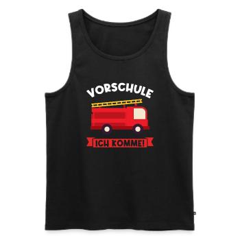 Vorschulung Vorschulkind Schule Geschenk - Männer Premium Bio Tank Top - Schwarz - Vorne - AI Model Male 178 light (178cm)