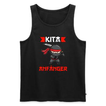 Kita Anfänger Ninja Kita-Anfang Geschenk - Männer Premium Bio Tank Top - Schwarz - Vorne - AI Model Male 178 light (178cm)