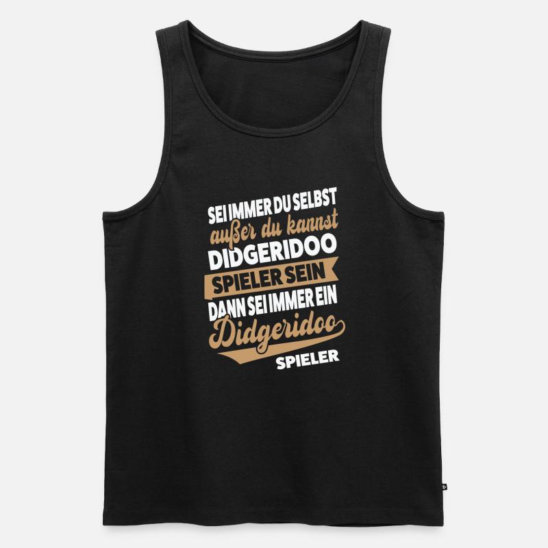 Didgeridoo Musiker Didgeridoospieler Geschenk - Männer Premium Bio Tank Top - Schwarz