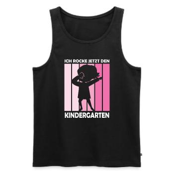 Kindergarten Dabbing Kita-Beginn Geschenk - Männer Premium Bio Tank Top - Schwarz - Vorne - Michal (187cm)