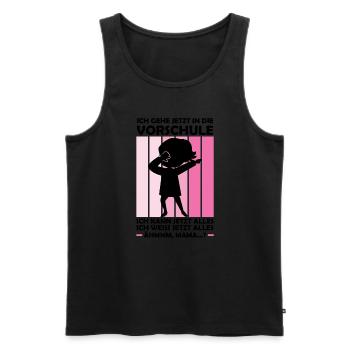 Vorschule Dabbing Vorschulkind Geschenk - Männer Premium Bio Tank Top - Schwarz - Vorne - AI Model Male 178 light (178cm)