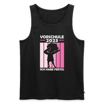 Vorschule 2023 Dabbing Vorschüler Geschenk - Männer Premium Bio Tank Top - Schwarz - Vorne - Michal (187cm)