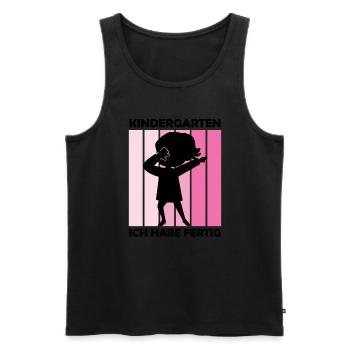 Kindergarten Dabbing Kita Abschluss Geschenk - Männer Premium Bio Tank Top - Schwarz - Vorne - Michal (187cm)